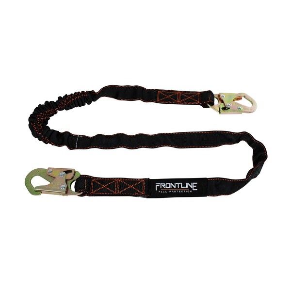 Combat 6' Single Leg Snaphook Lanyard With Internal Shock Absorber